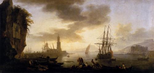 Seascape: Calm (1735-40) Claude-Joseph Vernet Oil on canvas