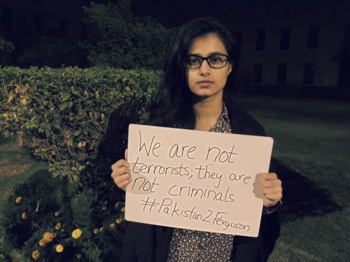 eastiseverywhere:stay-human:Pakistan In Solidarity with FergusonBecause international solidarity is 