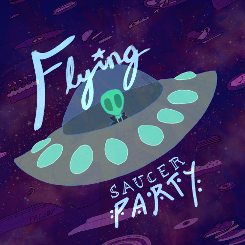 aquaspiderart:Flying Saucer PartyI made an album!! Stream on soundcloud, or buy it on bandcamp!mod s