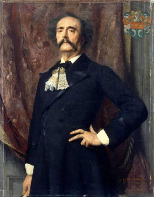 Émile Lévy: Portrait of Jules Barbey d'Aurevilly, 1882.