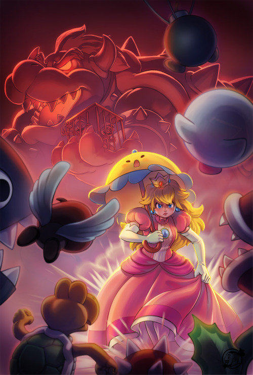 estivador:Fanart of this game that i didn’t see much people talking about.Super Princess Peach DS. a