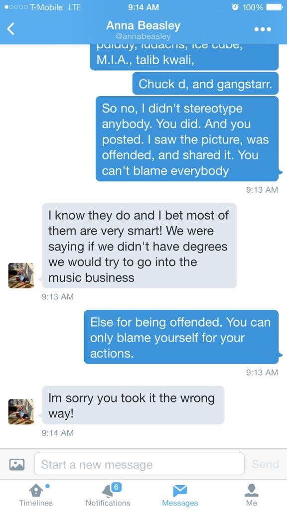 black-culture:  Read the caption and her dm to girl who posted it. She’s changed