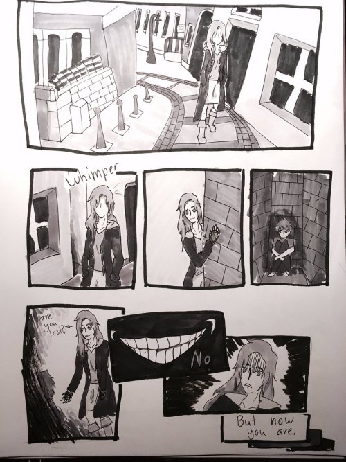 thenotwonderfulartofhasai:Sorry it isn’t too great but I drew a comic for @moami of one of her short