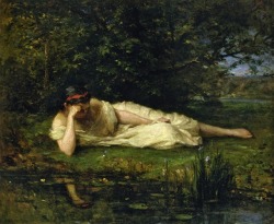 artist-morisot:  Study, The Water’s Edge, Berthe Morisot Medium: oil,canvashttps://www.wikiart.org/en/berthe-morisot/study-the-water-s-edge 