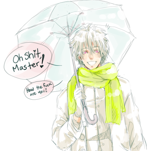 Dmmd au where everything is the same except clear cusses almost every other word.