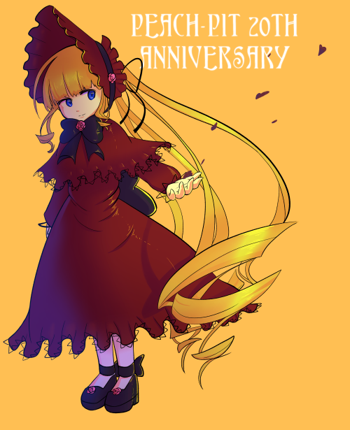 So anyway, it’s Peach-Pit’s 20th anniversary as mangaka and I had to draw a thing