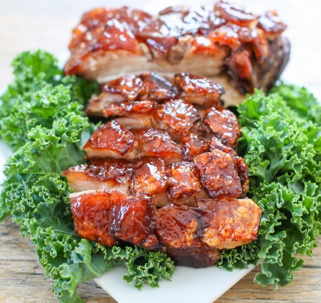 guardians-of-the-food:  Crispy Pork Belly with Sriracha Glaze