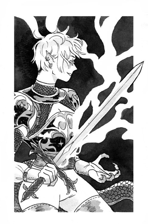 I’m gonna try to do Inktober this month to get back to drawing more regularily !Swordtober : D