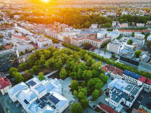 Green #Kaunas #Lithuania #Lietuva #dronas #skypixel #djieurope #Mavic3 #djimavic3 #Kaunasaerial #Vis