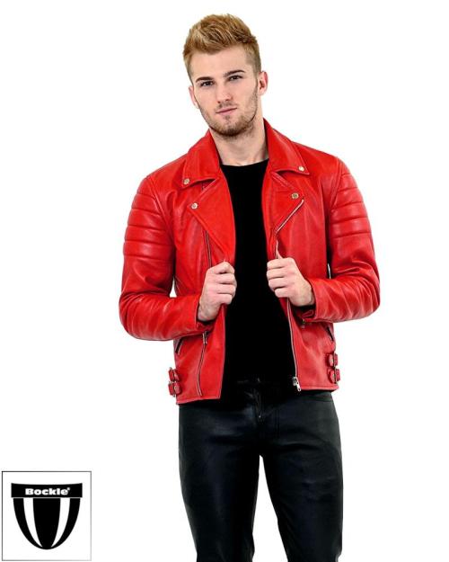 bockleder: Bockle® Berlin Lederjacke Leder Jacke Leather Jacket