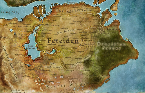 leliaanaa: non-canon ferelden map okay kids here’s the deal. the official maps we’re giv