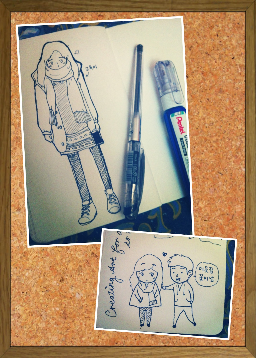 hitoritabi:  You know you are getting into the swing of a drama when you start doodling