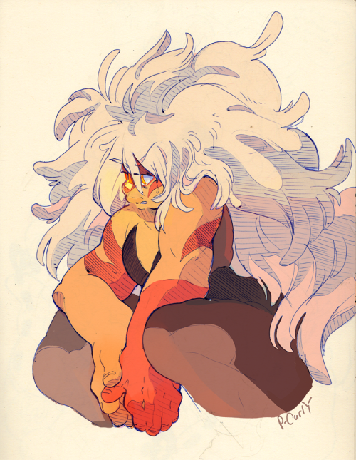 curlyconundrum:  I’ve been wanting to color this for awhile so… 