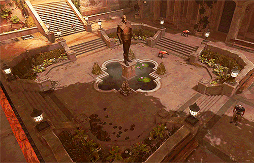 asleepinawell:Death of the Outsider - Mission 3 - The Bank Job“Good evening Michaels’ Deposit & 