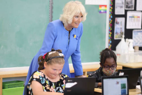 The Duchess of Cornwall attends a youth literacy event at Assumption School Ottawa, Canada, 18.05.20