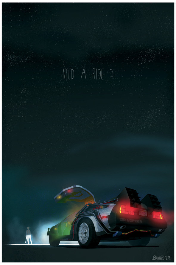 geek-art:  &ldquo;Need a Ride ?&rdquo; by Nicolas Bannister. 2 kinds of