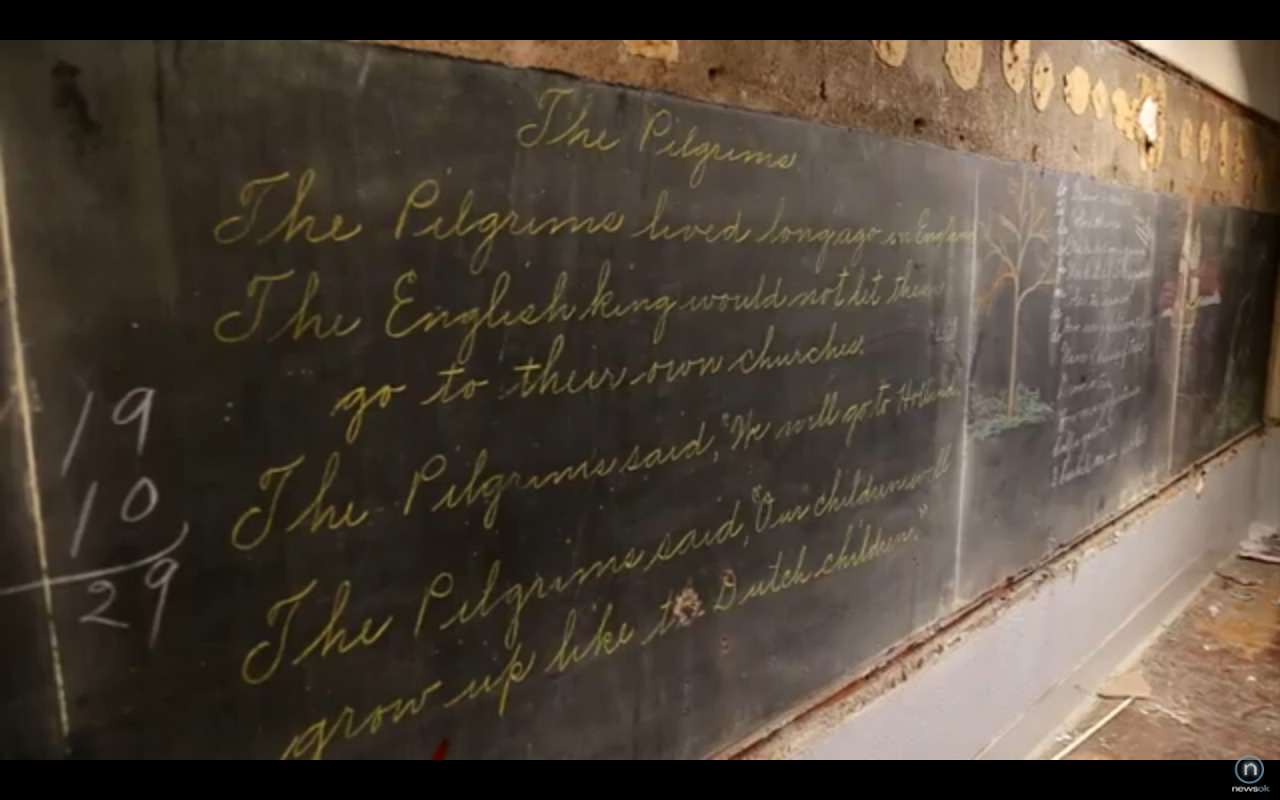100-Year-Old Chalkboards, With Drawings Still Intact, Discovered in  Oklahoma School, Smart News