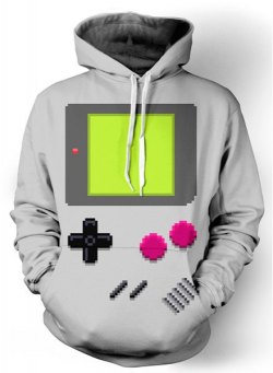 nintendroid:  If you’re just now preparing for winter, I’d like to recommend this cool Game Boy hoodie from sammydress.comThis is a steal at 15 bucks and idea if you’re trying to do some holiday shopping on the cheap.More pictures + Order info here.