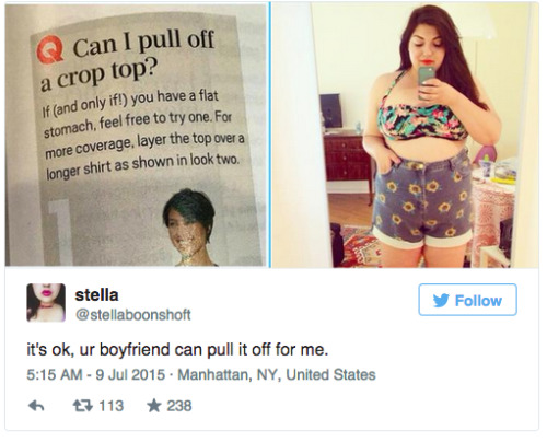 buzzfeeduk:People Are Taking A Stand Against Body-Shaming “Advice” In Oprah’s Magazine