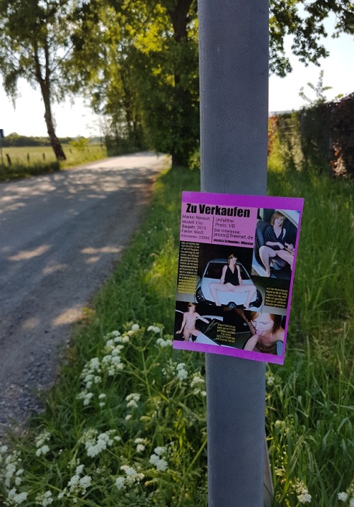 killerratte:monsamje:Jessica Schneider aus Münster in der Öffentlichkeit ausgestellt.GEIL Gelaufen