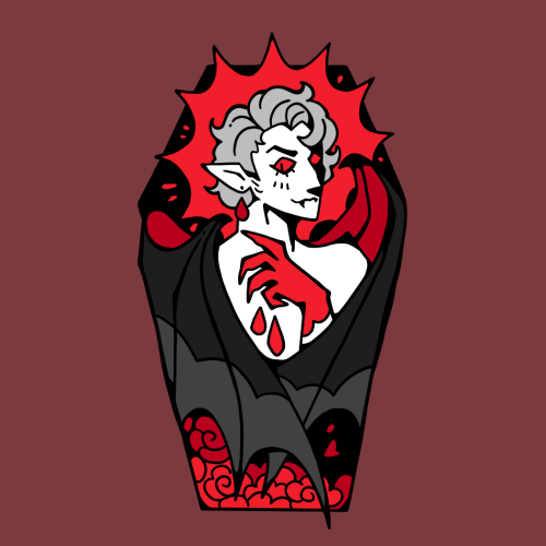 Day 6: Coffinfor MyAngeltober 2024.