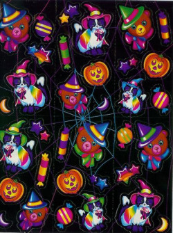 toywaving:  Lisa Frank Halloween Stickers