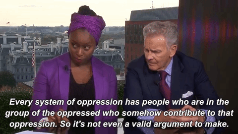 menalaus: thechanelmuse:  Chimamanda Ngozi Adichie gracefully gathers everybody during a discussion with R. Emmett Tyrrell and Emily Maitlis. Watch it here.    queeeeeeen!!!!!!! 