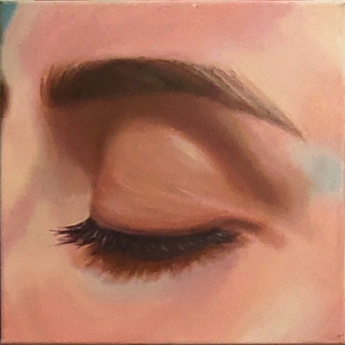 Painting by me (oil on 30×30cm canvas)