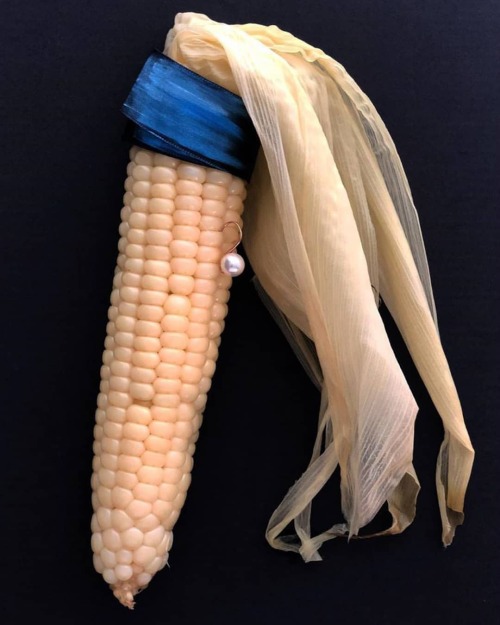 betweenmirrors:CORN WITH A PEARL EARRING (#Vermeer Inspired) by #NananKang (2019, #photography) #BET