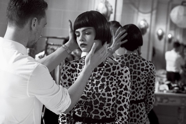 tomhiddleslove:Cara Delevingne and Tom Hiddleston by Peter Lindbergh for Vogue Magazine