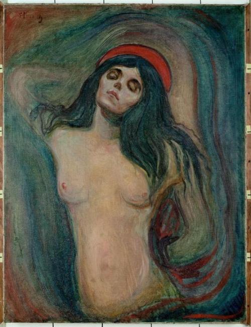 Porn photo nobrashfestivity:Edvard Munch, Madonna,1894Oil