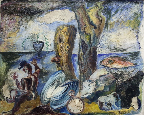 russian-avantgarde-art: Surrealistic landscape via David Burliuk