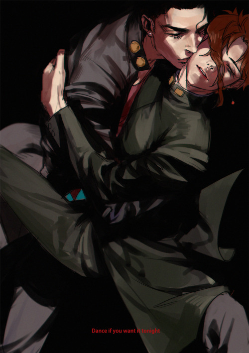 giogiomaula:  Jotaro/Kakyoin BL/Yaoi art. Source.