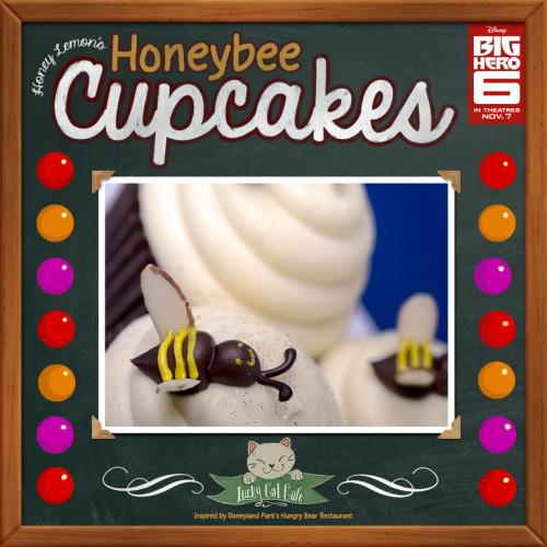 disneyanimation:  Get your family ready for opening weekend with Honey Lemon’s Honeybee Cupcakes: http://di.sn/hxh