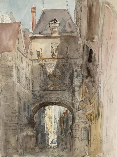 Tour d’Horloge, Rouen, David Cox, 1829, TatePresented by the Art Fund (Herbert Powell Bequest) 1967S