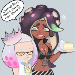 colodraws:  have some cake twitter  I love Marina more an more &lt;3 &lt;3 &lt;3@slbtumblng