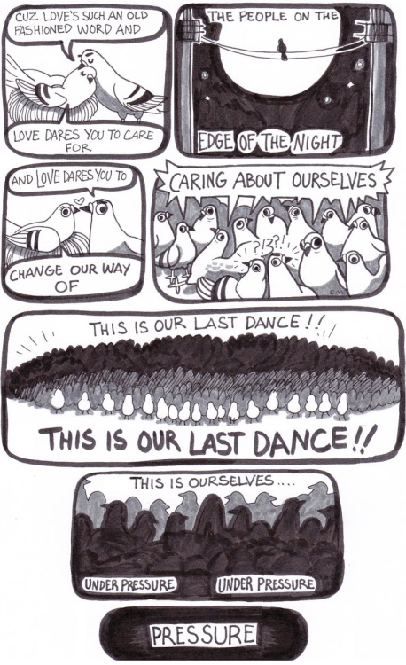 pigeoncomics: Pigeon Comic 44 - Under Pressure Stay coo’, pigeon army.