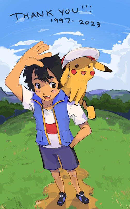 toxtricityamped:thanks for 25 good years ash & pikachu!!!!!