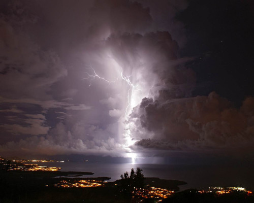 freakishlyawesomestuff:  A picture of lightning striking near the mouth of the Catatumbo River, Venezuela.
