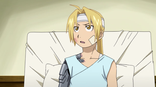 pixelghosties:  sofiakkuma:  the-masked-barona:  So with all the ish that Edward Elric goes through, did anyone else realize that a rock is the thing that leaves a scar FOR 21 EPISODES.  That’s a third of the series. For a third of the series- with