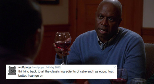 startofamoment: b99 + text posts: @wolfpupy tweets edition