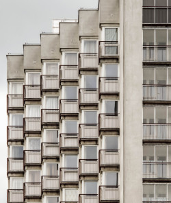 b-a-c-u:  Residential building(Russian embassy), Warsaw, Poland, built in 70-s Arch. Peter Sembrat and Janusz Nowak 