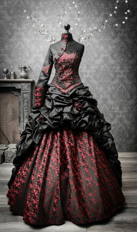 Exceptional black gothic wedding gown Available h... - Tumbex