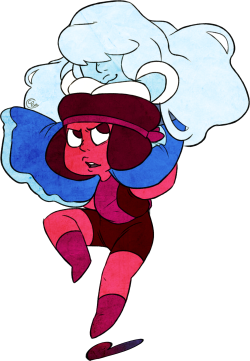 cecis-art-corner:  Ruby and SapphireThis episode was TOO GOOD!! It made me cry! Ruby and Sapphire are too cute and so as soon as the episode finished I drew them! I waited to post them because I didn’t want there to be too many spoilers but I will still