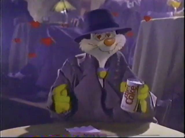 Diet Coke ad featuring Roger &amp; Jessica Rabbit. 1988.I was so mad about this film when I was a ki