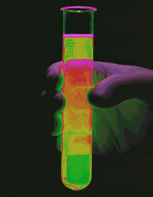 GIF showing neon tube experiment