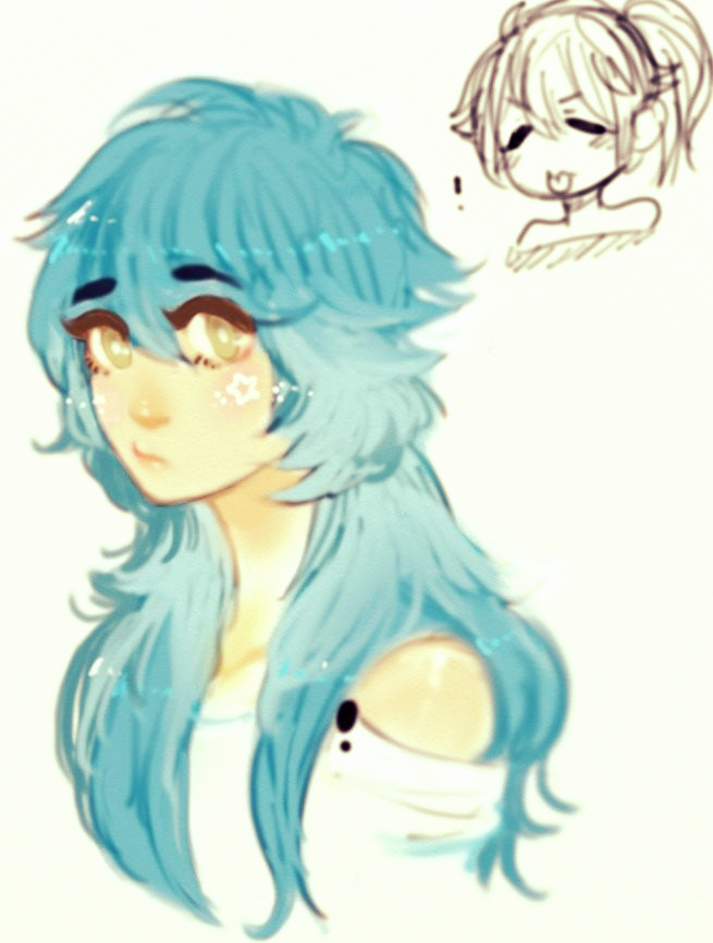pandababualexuu:  Some Aoba and Sei sketches lol, well i just got home from spending
