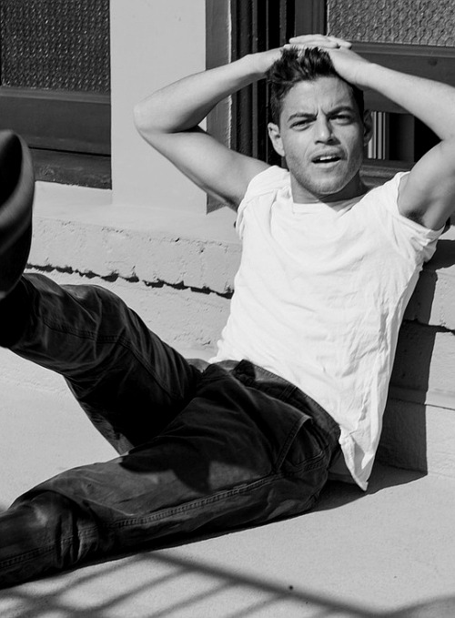 chralieday:Rami Malek photographed by the Riker Brothers