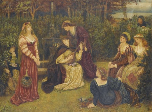 a-little-bit-pre-raphaelite:Marie Spartali Stillman and Fiammetta A Vision of Fiammetta, model: Mari