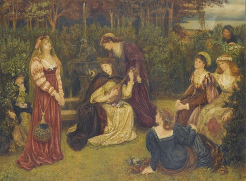 a-little-bit-pre-raphaelite:  Marie Spartali Stillman and Fiammetta   A Vision of Fiammetta, model: Marie Spartali Stillman, 1878, Dante Gabriel Rossetti   Fiammetta Singing, 1879, Marie Spartali Stillman